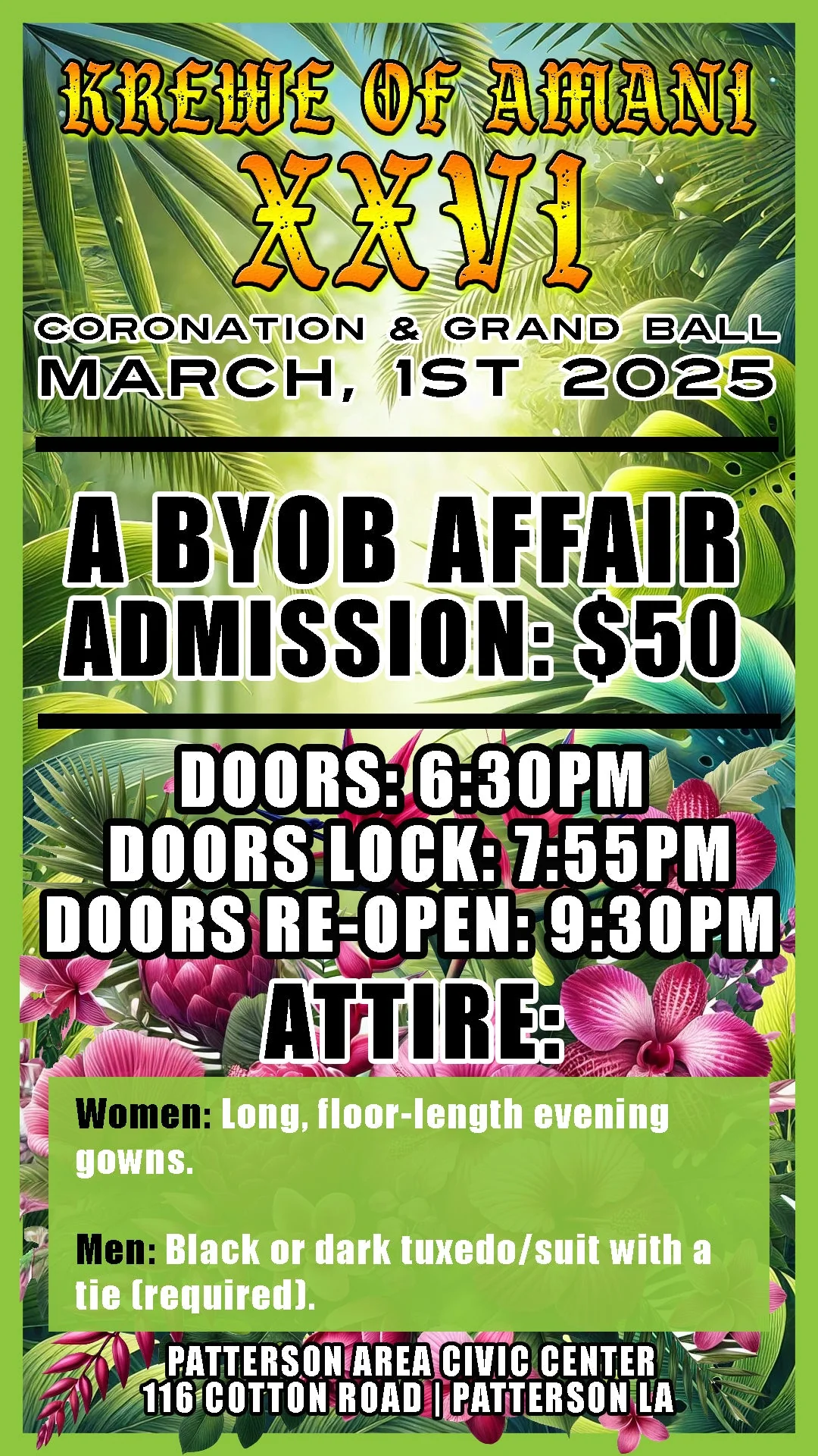 KREWE OF AMANI XXVI - Coronation & Grand Ball
