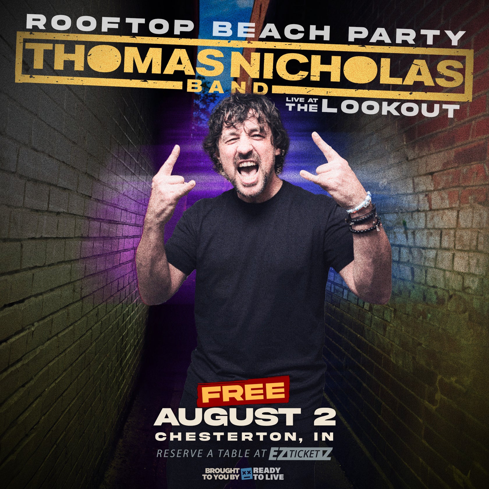 Thomas Nicholas Live – Free Rooftop Beach Party at The Lookout