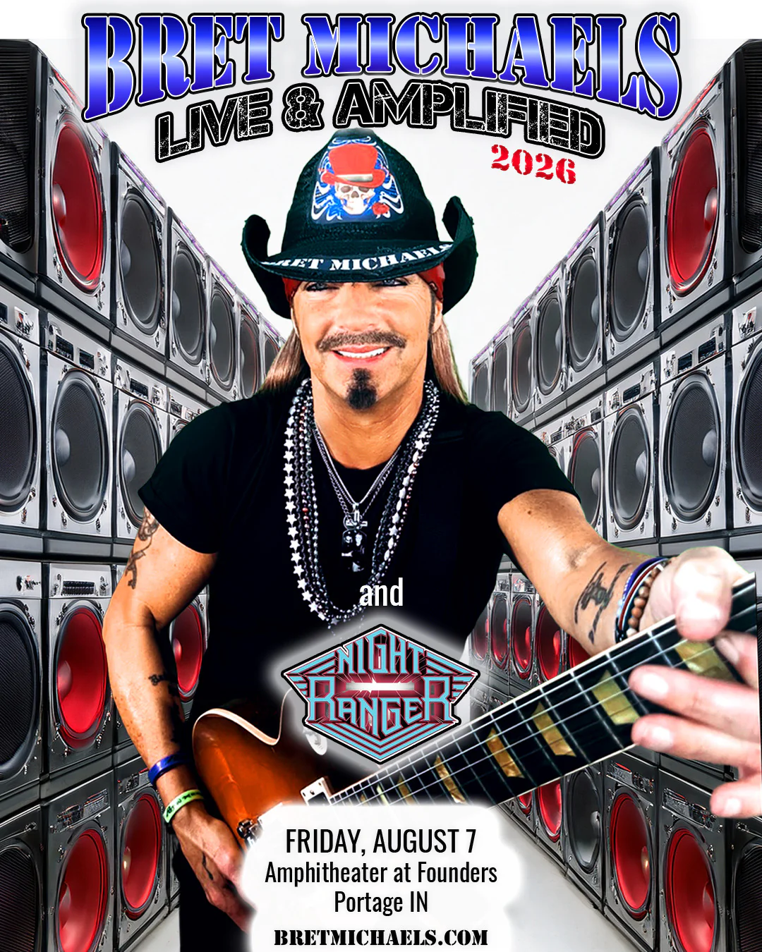 Bret Michaels & Night Ranger Live at Founders Square Amphitheater